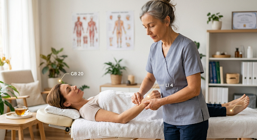 Menopause relief acupressure 