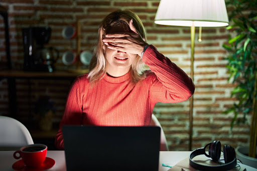 Eye-friendly screen setup